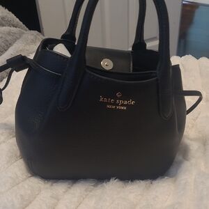 Kate Spade Black Leather Handbag Mini Nwt